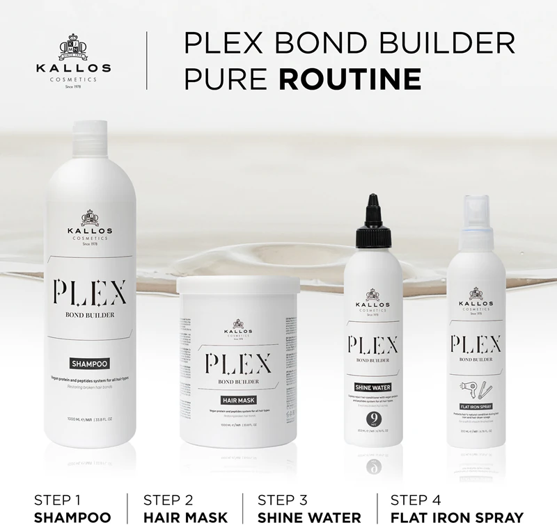 shampoo regenerador Kallos Plex é indicado para cabelos danificados por tratamentos químicos.