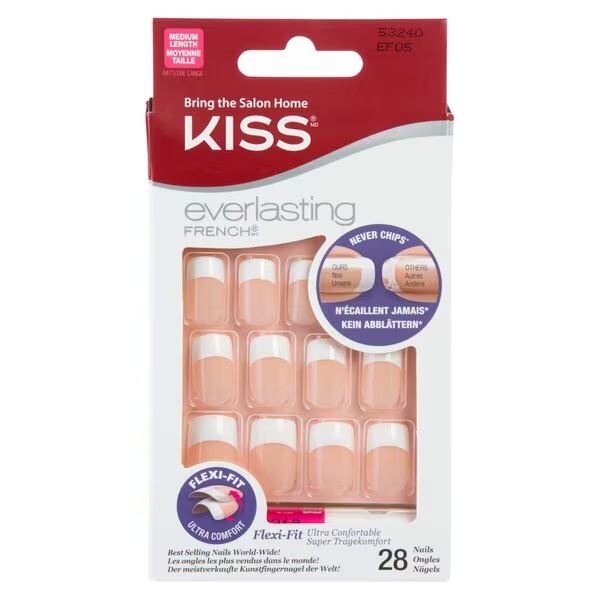 „Kiss Everlast Medium“ dirbtiniai nagai<br>28 vnt.
