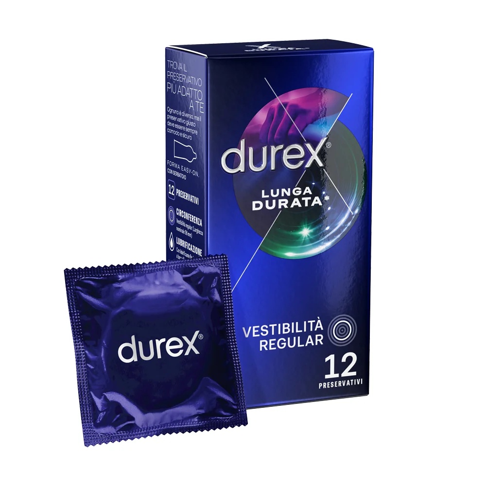 Durex Performa Delay Kondome, 12 Stück für verlängertes Vergnügen