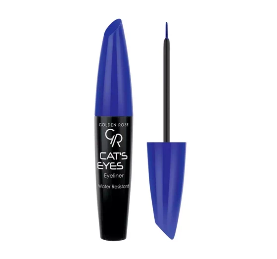 Golden Rose Cat's Eyes wodoodporny eyeliner Matte Blue 6 ml