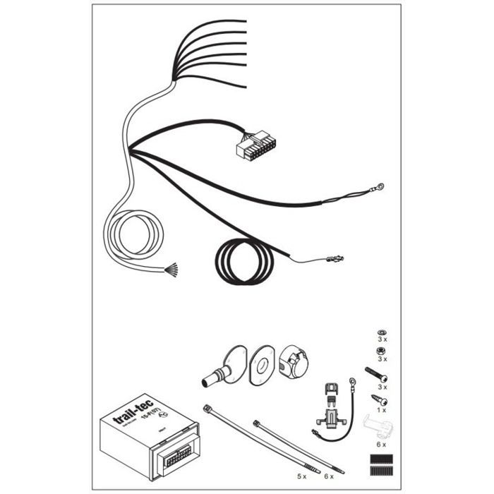 Faisceau universel 7 broches plus boitier électronique pour véhicules multiplexés - AC