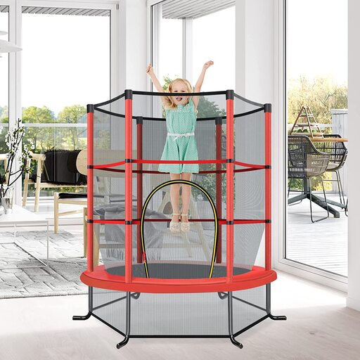 Trampoline Costway 165 cm avec filet de sécurité