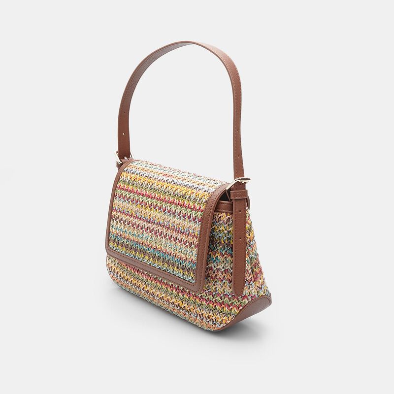 BATA Damska torebka typu crossbody z rafii