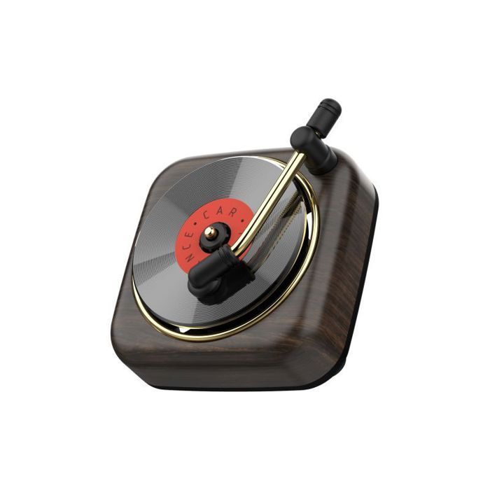 Decorative retro CD car air freshener, air vent accessory, car air freshener, interior decoration, wood effect