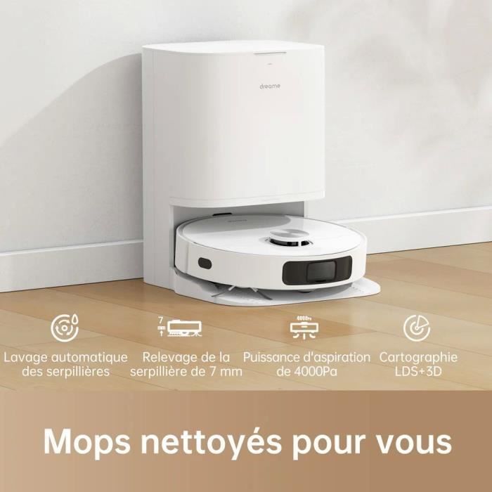 Dreame L10 PRIME - Robot aspirapolvere e lavapavimenti con stazione di svuotamento e funzione autopulente - Tecnologia LDS - Potenza di aspirazione 4000 Pa