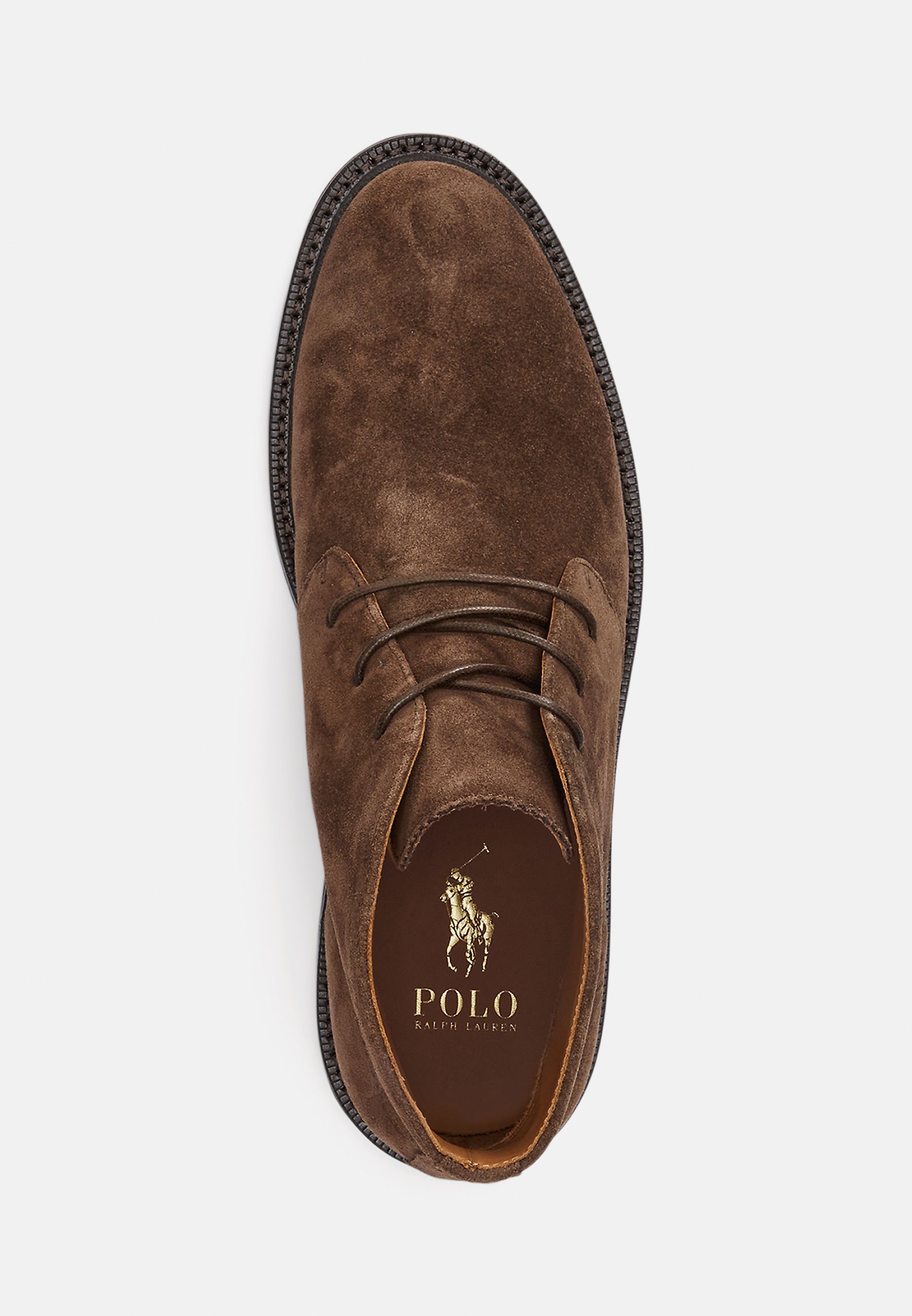 Polo Ralph Lauren ASHER Wildleder-Chukka-Boot – Schnürstiefel – Schokoladenbraun
