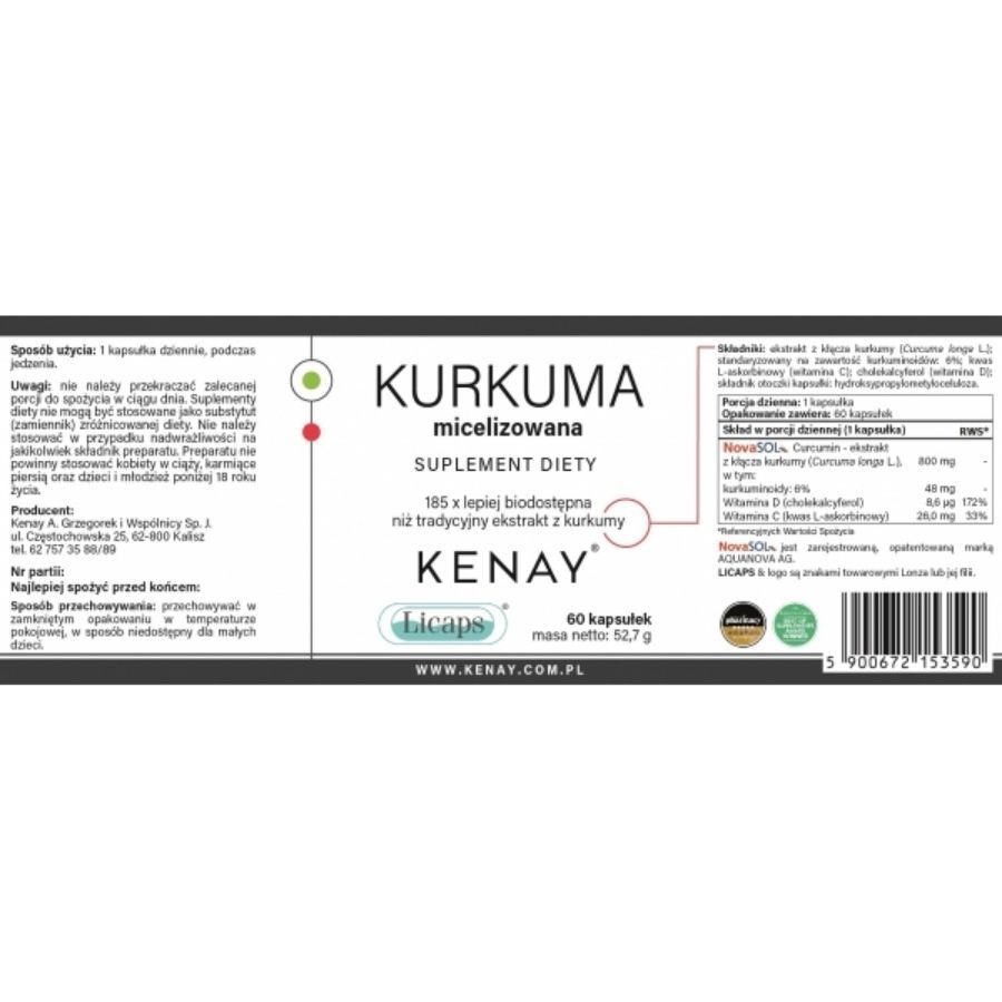 Kenay micelizirane kurkumine kapsule