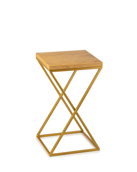 Kwietnik stojący złoty 40 cm metal GLAMOUR