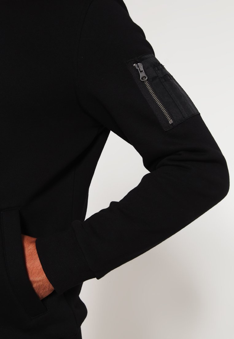 Giacca bomber Urban Classics - Felpa con zip - nera