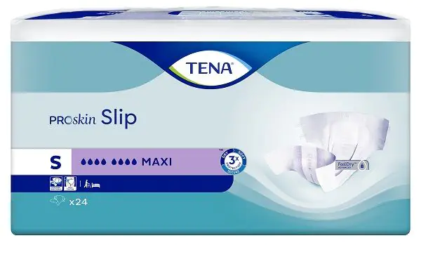 Tena Slip ProSkin Maxi, Pieluchomajtki dla dorosłych, 56-85cm, Small