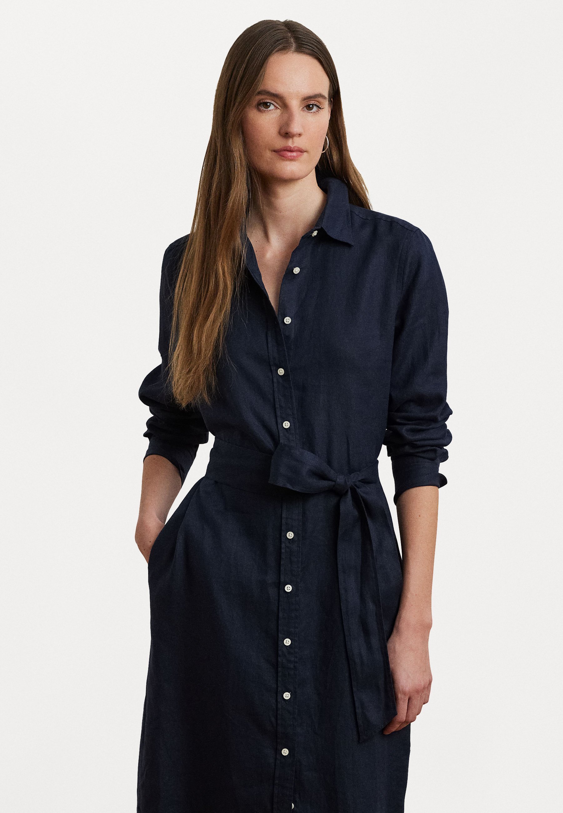 Abito da giorno a maniche lunghe Shadny di Lauren Ralph Lauren - Abito a camicia - blu navy