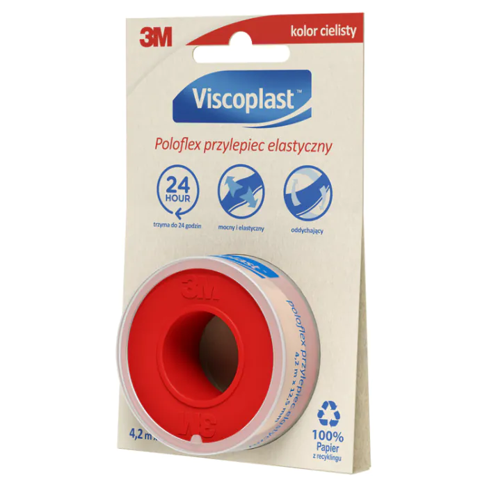 Viscoplast Poloflex, Przylepiec elastyczny, 0,0125x4,2m