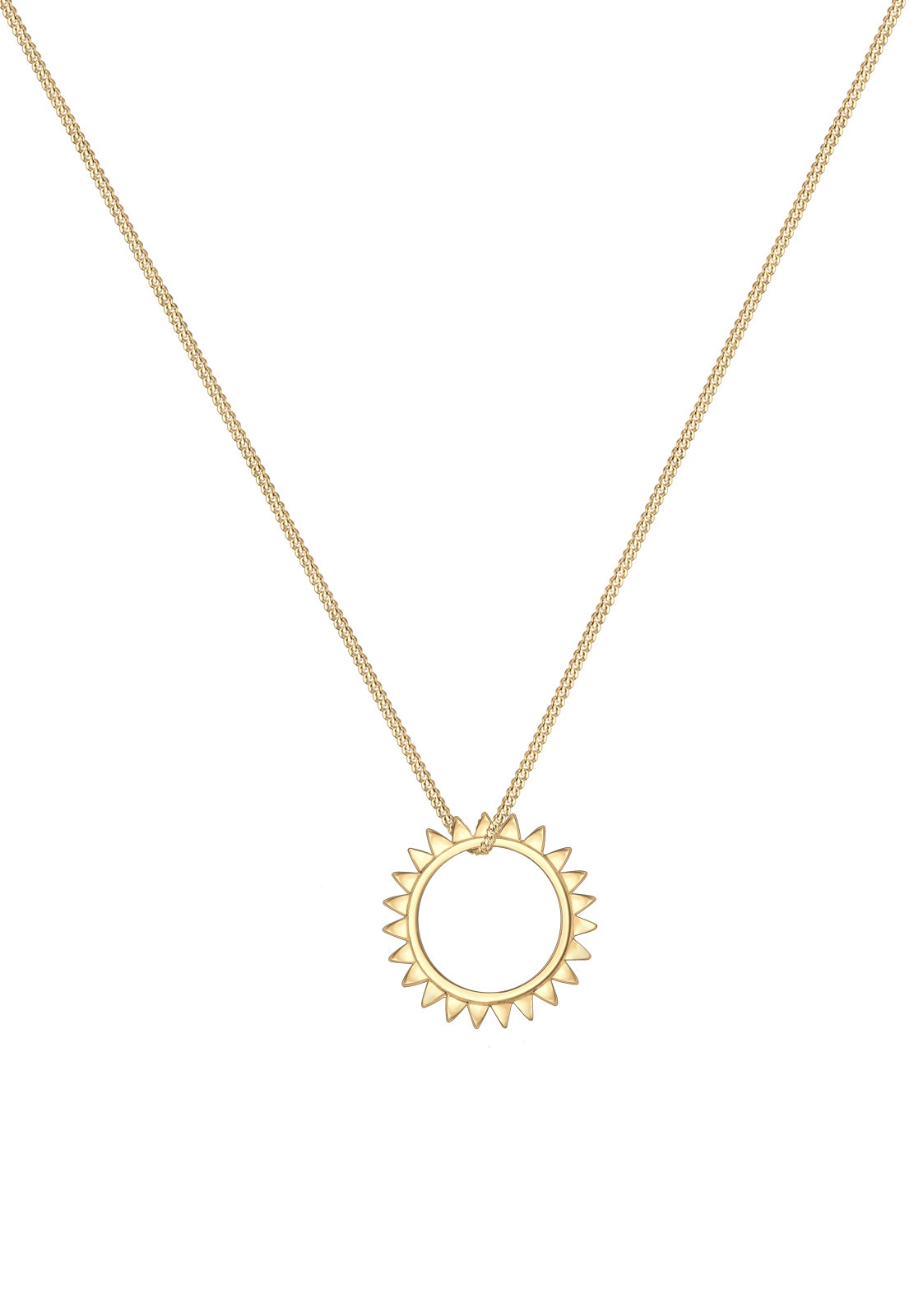 Elli Femme Pendentif Soleil Été - (925/1000) Argent