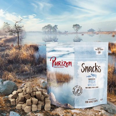 Purizon Kattensnacks - Graanvrije Vis & Rundvlees