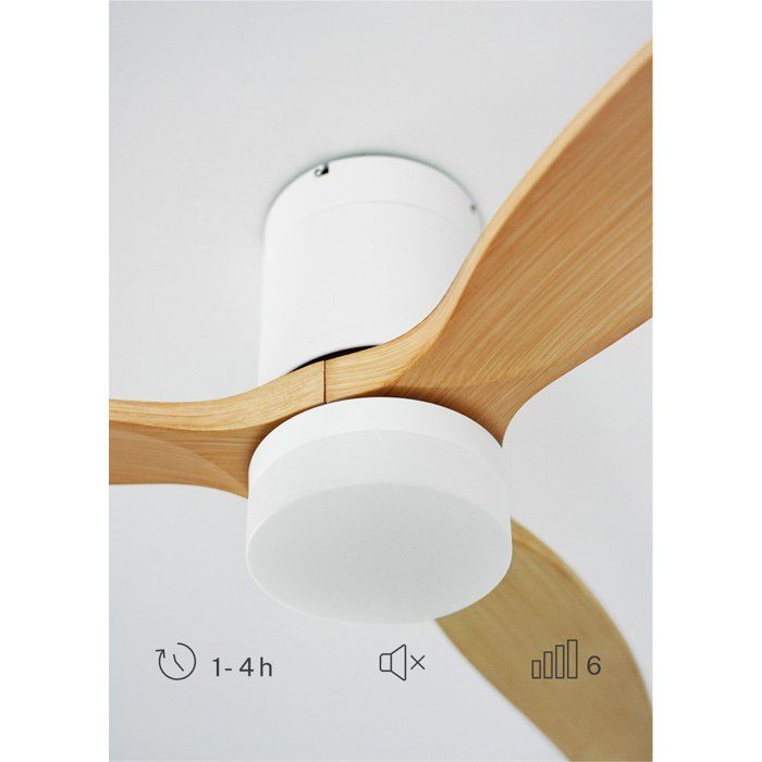 Ventilador de techo - Diseño - Con luz - Silencioso - Función verano/invierno - Control remoto