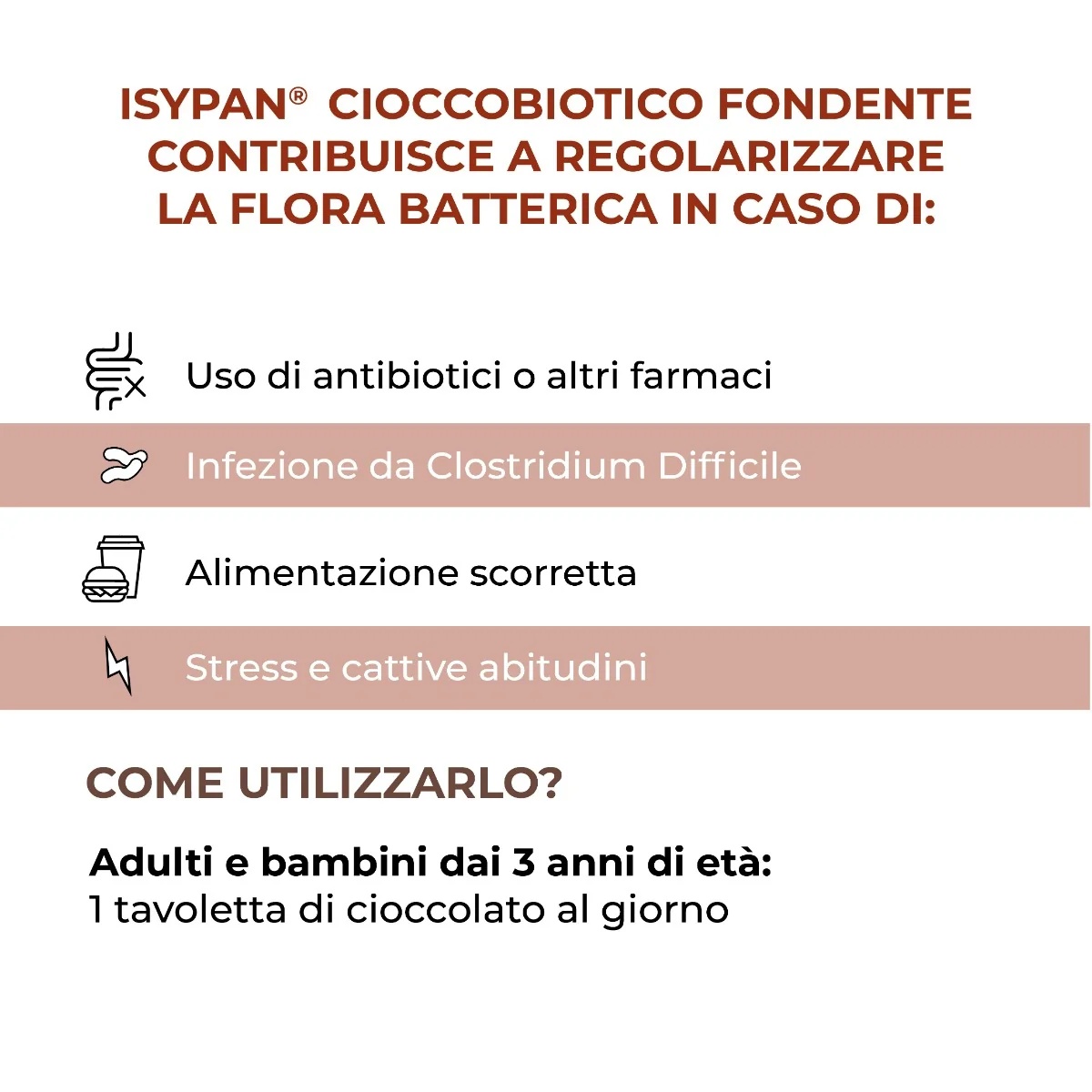 ISYPAN Isypan Cioccobiotico pure chocolade 8 stuks probiotica