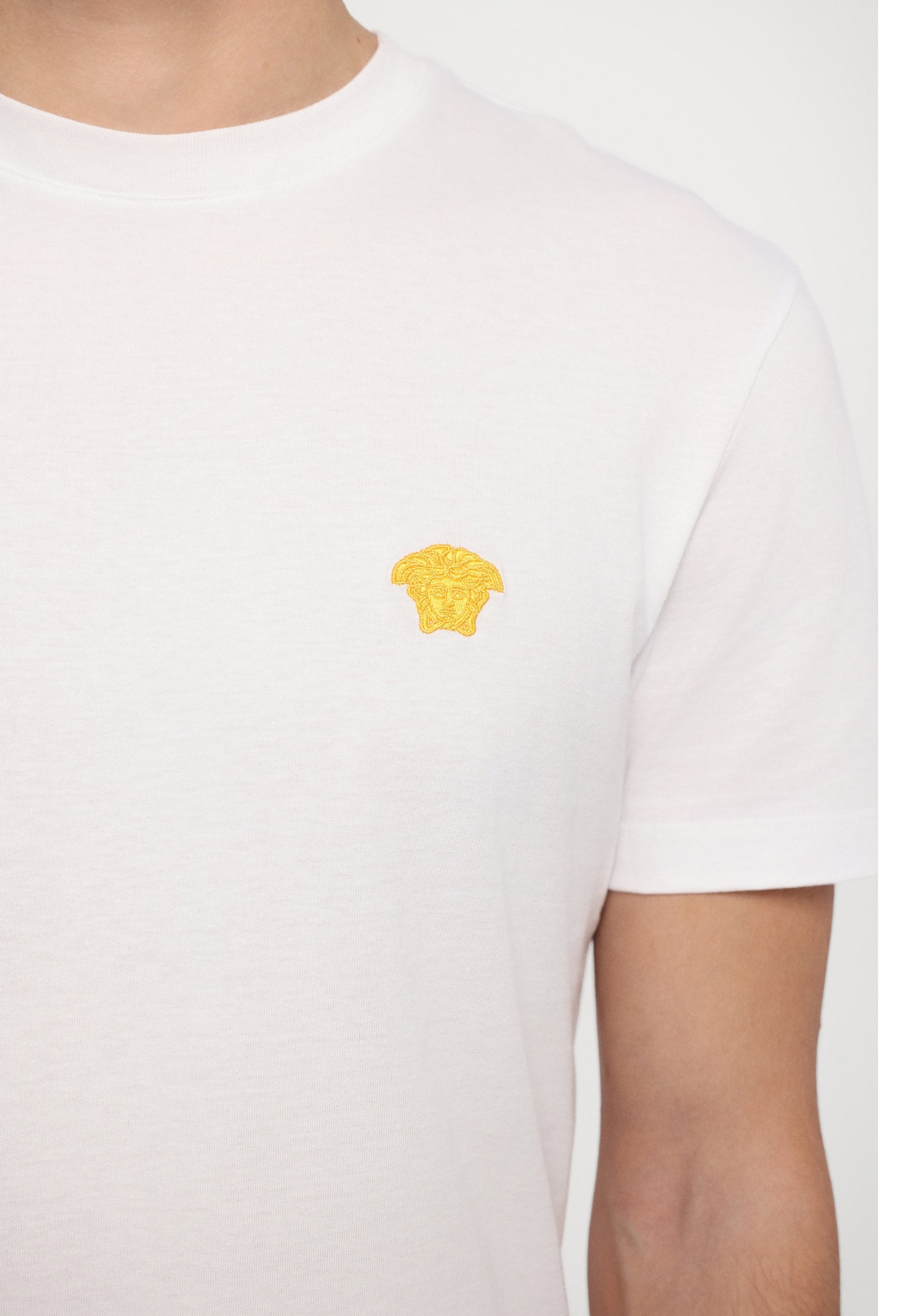 Versace COMPACT MEDUSA POP EMBROIDERY - Basic T-shirt - optisch wit