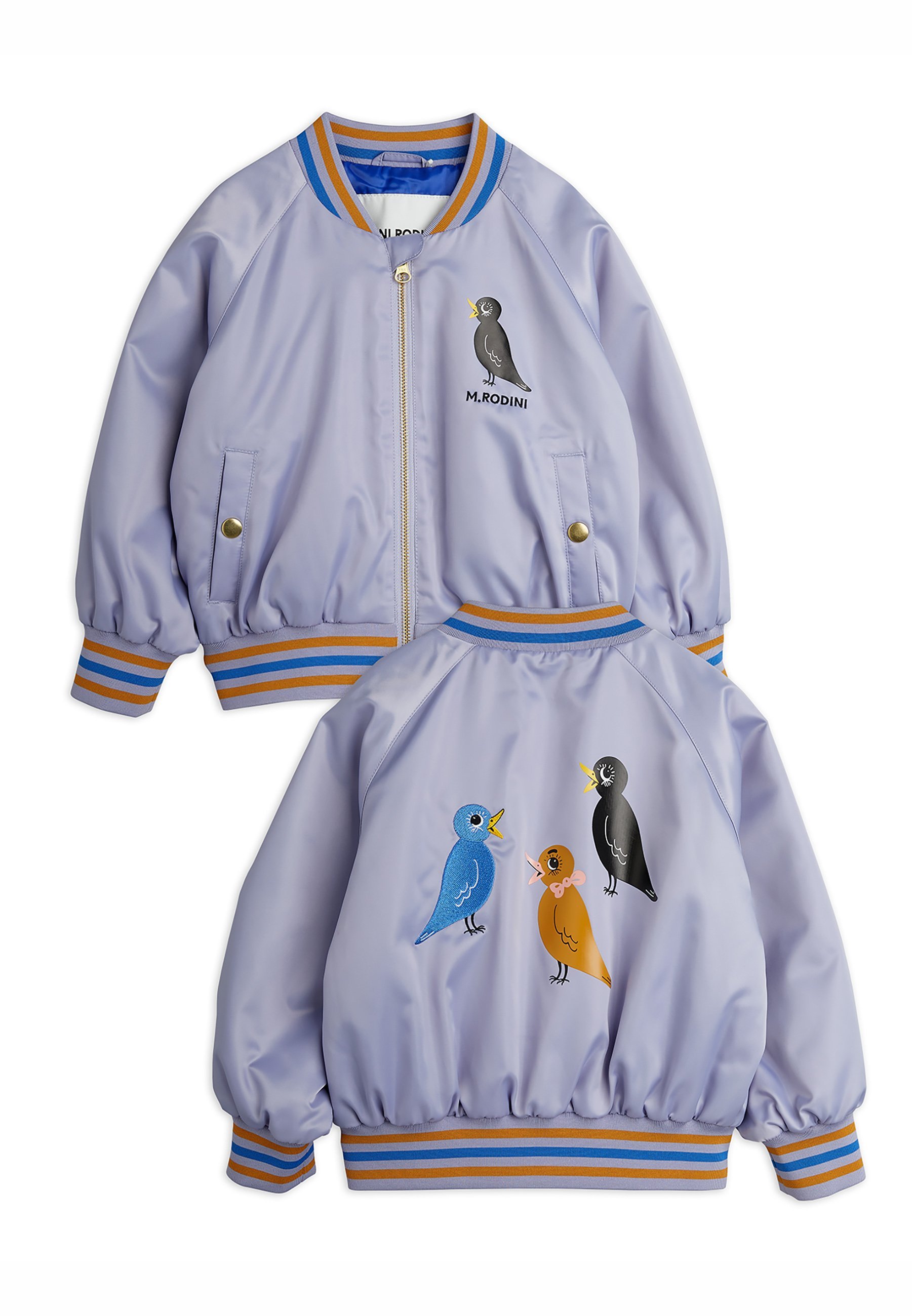 Mini Rodini BIRDS VESTE DE BASEBALL LÉGÈRE UNISEXE - Blouson bomber - violet