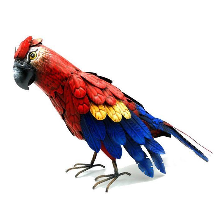 Animais decorativos para jardim de papagaios