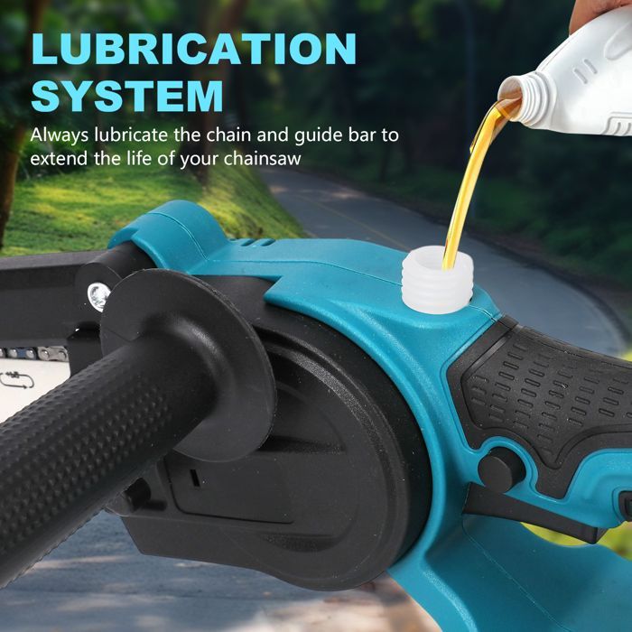 2-in-1 20V draadloze snoeizaag + mini-kettingzaag | 20 cm | Telescopische steel (1,8 tot 3 m) Compatibel met Makita-accu's