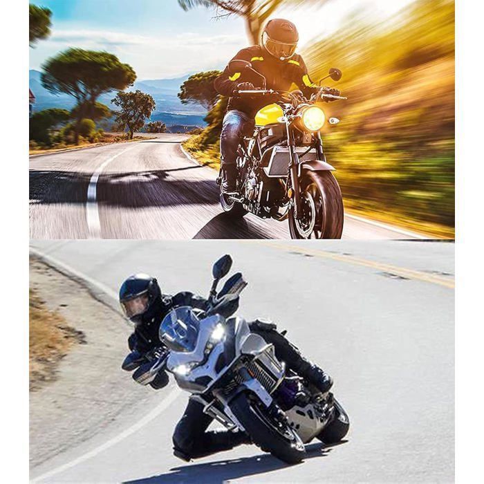 Modulaire motorhelm met geïntegreerde Bluetooth, modulaire motorhelm met dubbel vizier, motorhelm voor mannen en vrouwen, volwassenen, zwart, maat L