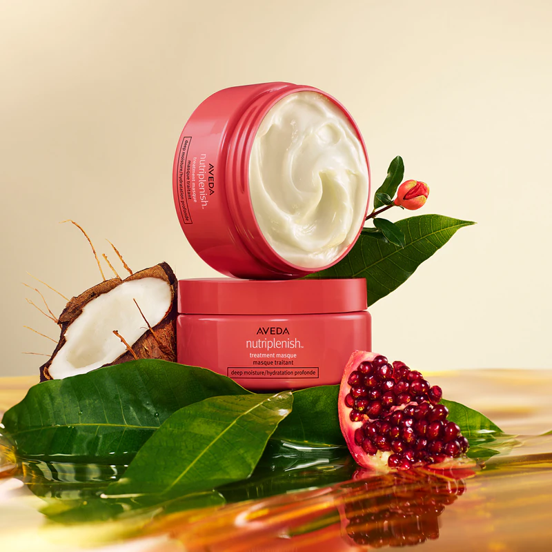 Máscara Aveda Nutriplenish™ Deep Moisture: máscara hidratante profunda para pontas de cabelo secas.