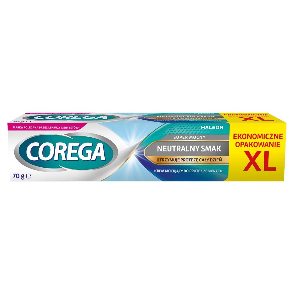 Corega Super Mocny XL, Smak neutralny, Krem mocujący do protez zębowych