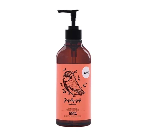 Yope Naturalne mydło w płynie Jagody Goji i Wiśnia 500ml