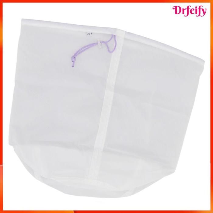 Akozon Sacchetto per gocciolamento da 5 galloni, sacchetto per birrificazione a maglia extra fine per piscina, motore, viola (25 micron)