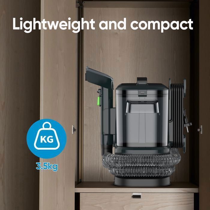 Bankreiniger - Draagbare vlekverwijderaar - 12 kPa - Bekleding - 450 W - 1,8 L tank - 1,5 m slang