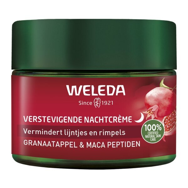 Weleda granatų ir maca stangrinamųjų peptidų naktinis kremas brandžiai odai, 40 ml