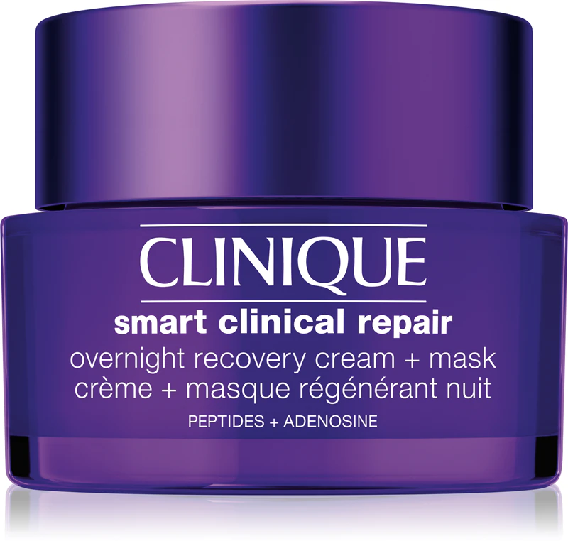 Clinique Smart Clinical™ Repair Creme Noturno de Recuperação + Máscara: creme e máscara hidratantes noturnos que regeneram e renovam a pele.