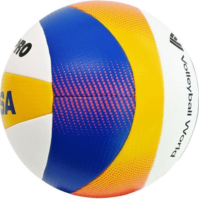 Pallone da pallavolo Mikasa Beach Pro BV550C - Approvato FIVB - Design Triclor - Resistente all'acqua
