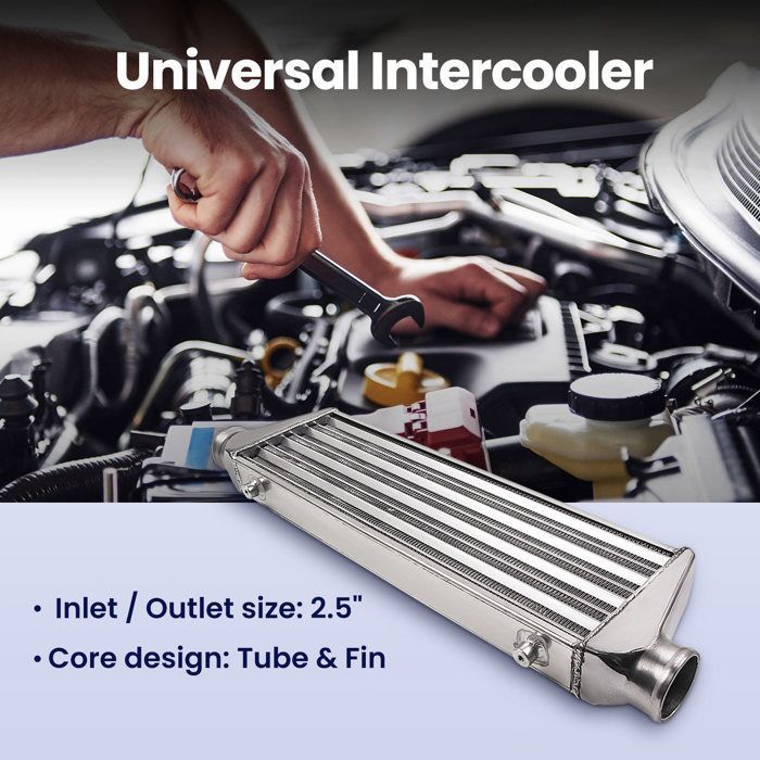 Universele intercooler 550 x 180 x 65 mm & 2,5