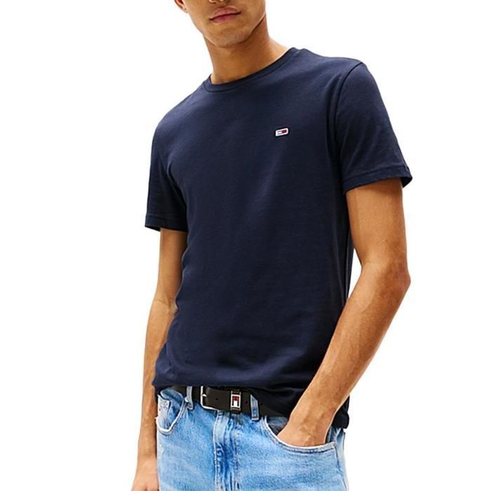 Set van 2 Tommy Hilfiger heren T-shirts in zwart/marineblauw DM0DM20687