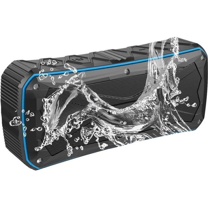 Altavoz Bluetooth - YASSUO - S610 - Resistente al agua IPX6 - Negro