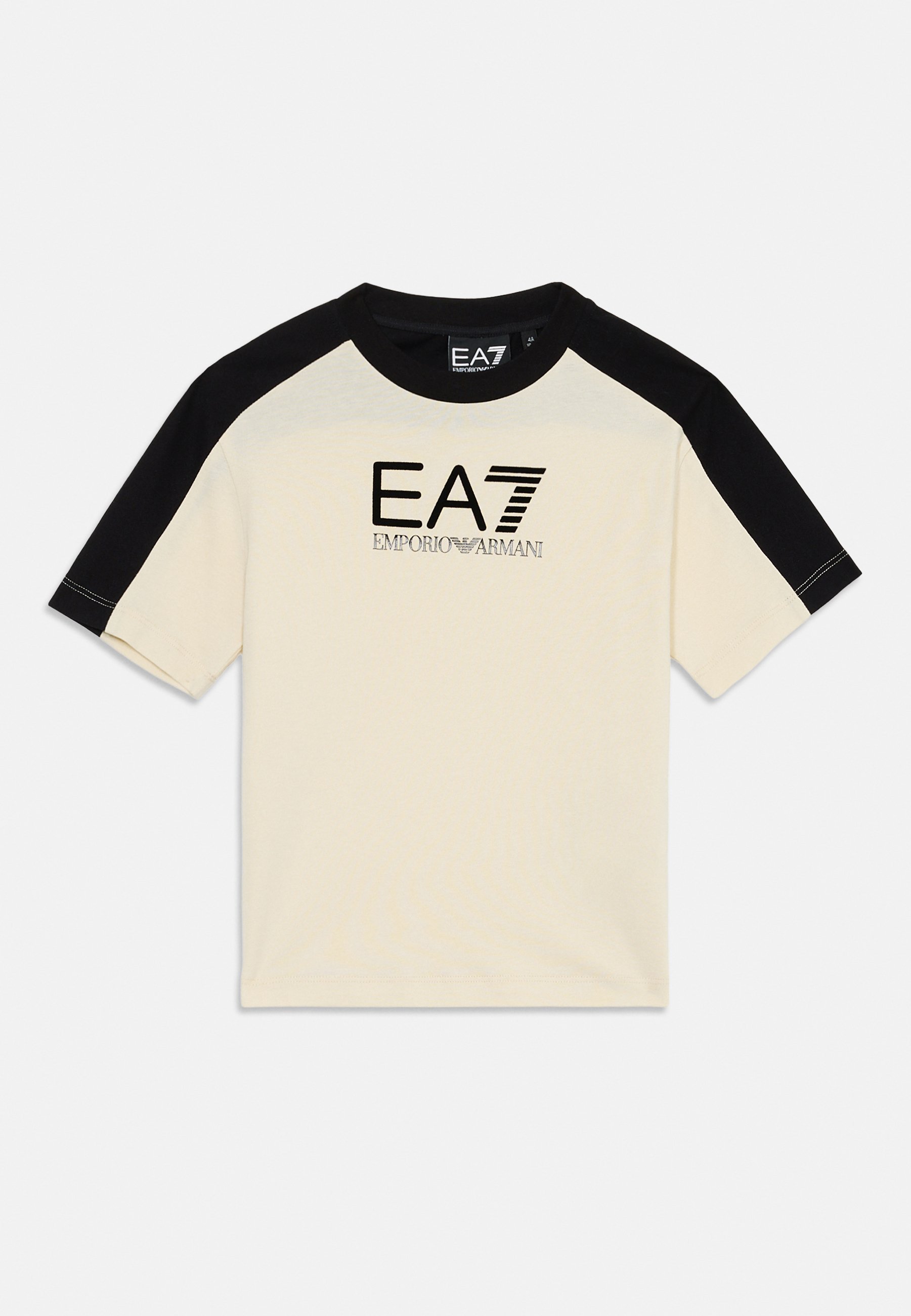 EA7 Emporio Armani UNISEX - T-shirt met print - amandelmelk