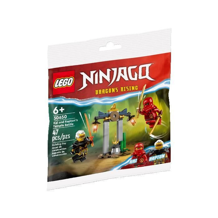 LEGO ninjago 30650 Kai et Rapton : la bataille du temple & Le centre d’entraînement pour le tournoi Cadeaux 6+