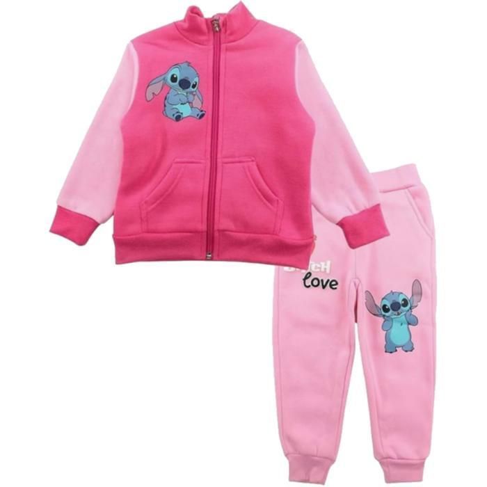 Jogging pants - NPZ - Lilo & Stitch - Girl's - Fuchsia - Soft fleece