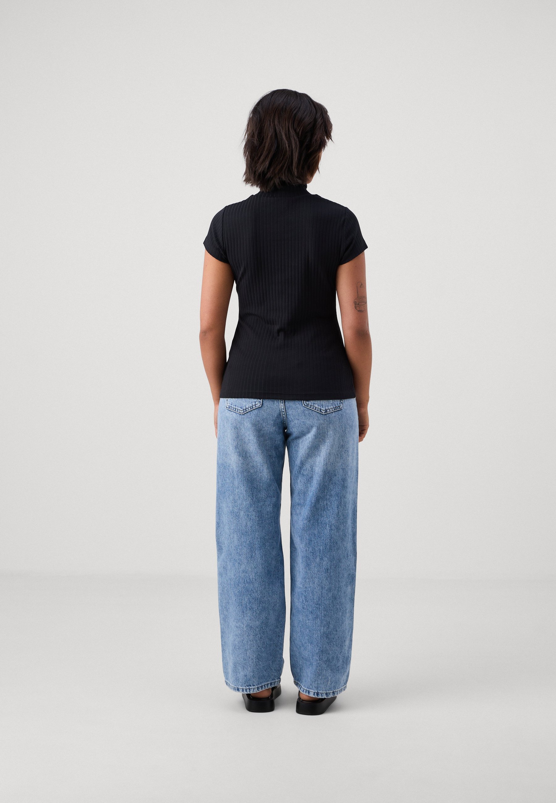 Anna Field Petite Print T-shirt - zwart