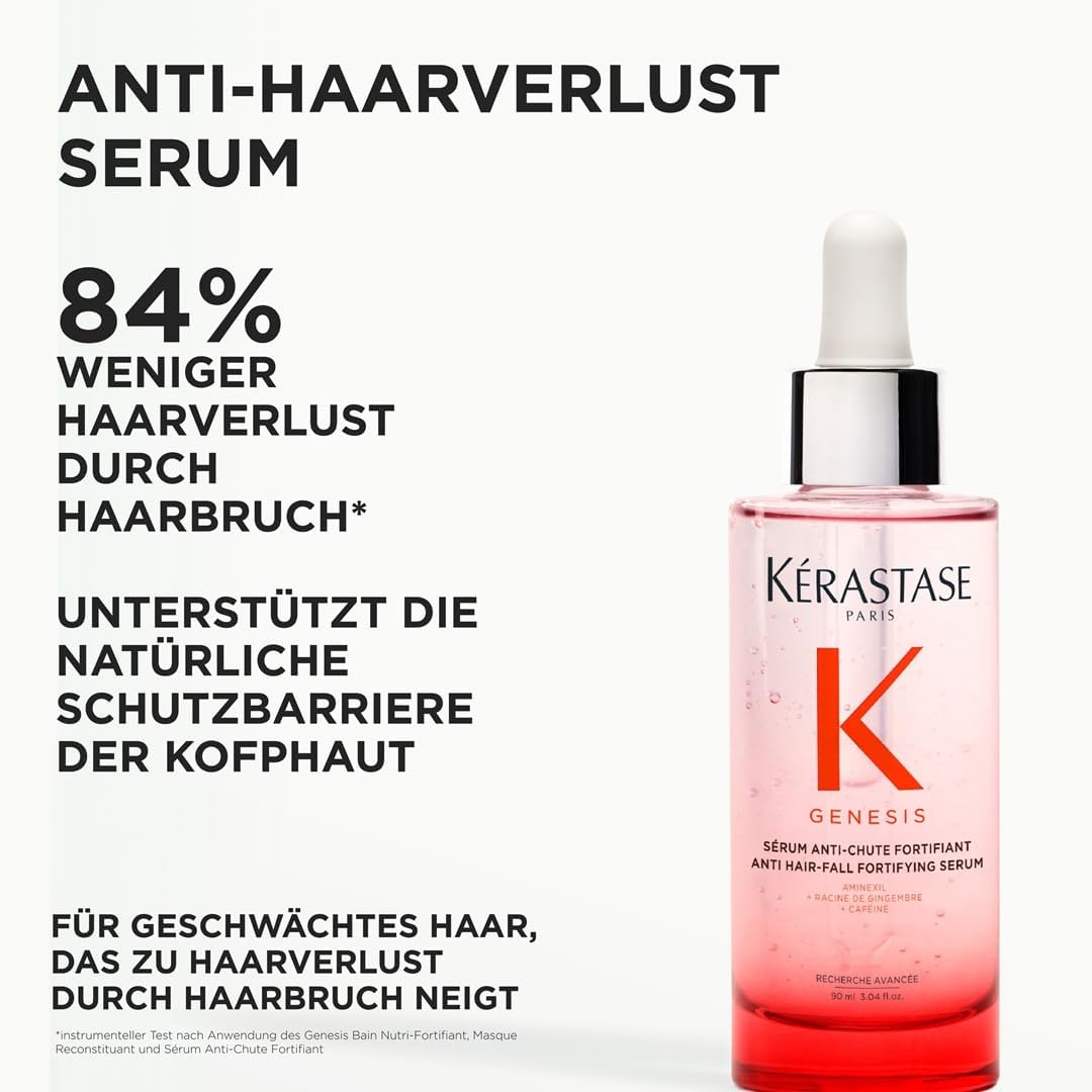 Kérastase Genesis Sérum Anti-Chute Fortifiant, Stärkende Haarkur für feines und brüchiges Haar, Gegen Haarausfall und Haarbruch