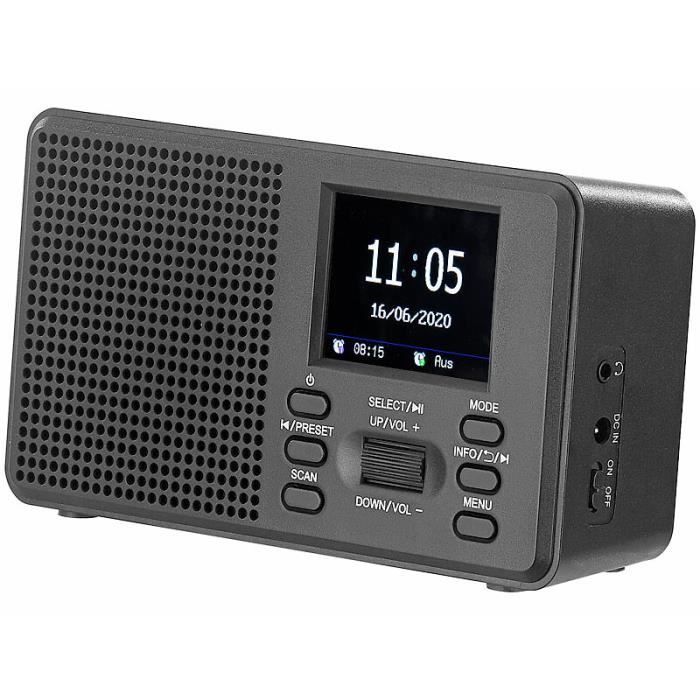 DAB+/FM Digital Radio - VR Radio - DOR-225 - Bluetooth 5.0 - LCD Screen - Built-in Alarm Clock