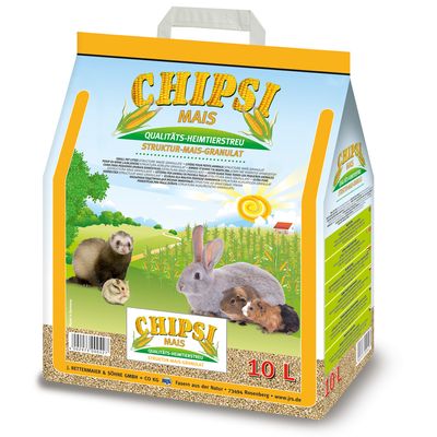 Litière granulée à base d'épis de maïs Chipsi