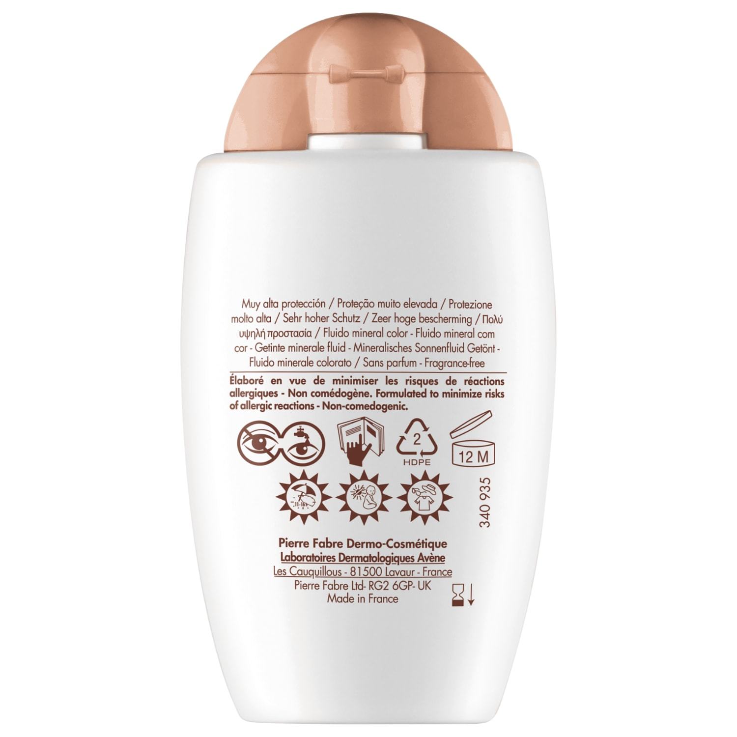 Avène Solaire tonirana mineralna krema za sunčanje SPF 50+ - 40 ml