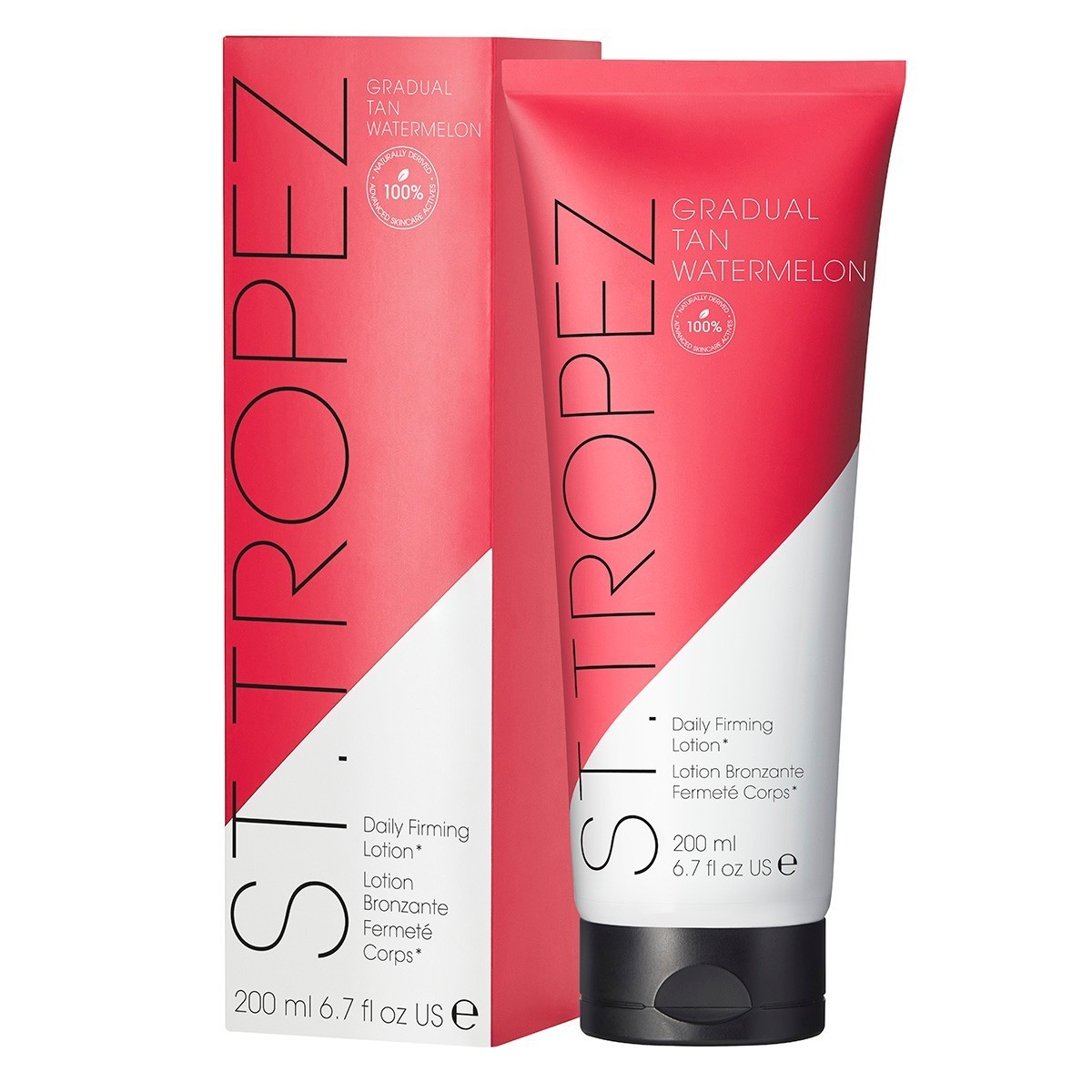 Dnevni losjon za učvrstitev kože z vonjem lubenice za postopno porjavitev St. Tropez - 200 ml