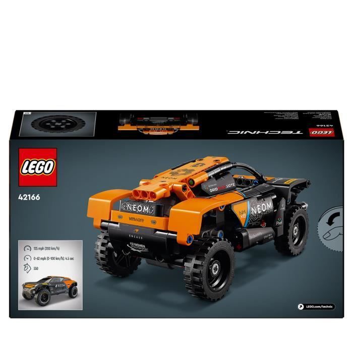LEGO® 42166 Technic NEOM McLaren Extreme E Raceauto, speelgoedauto met terugtrekmechanisme voor kinderen, bouwbaar