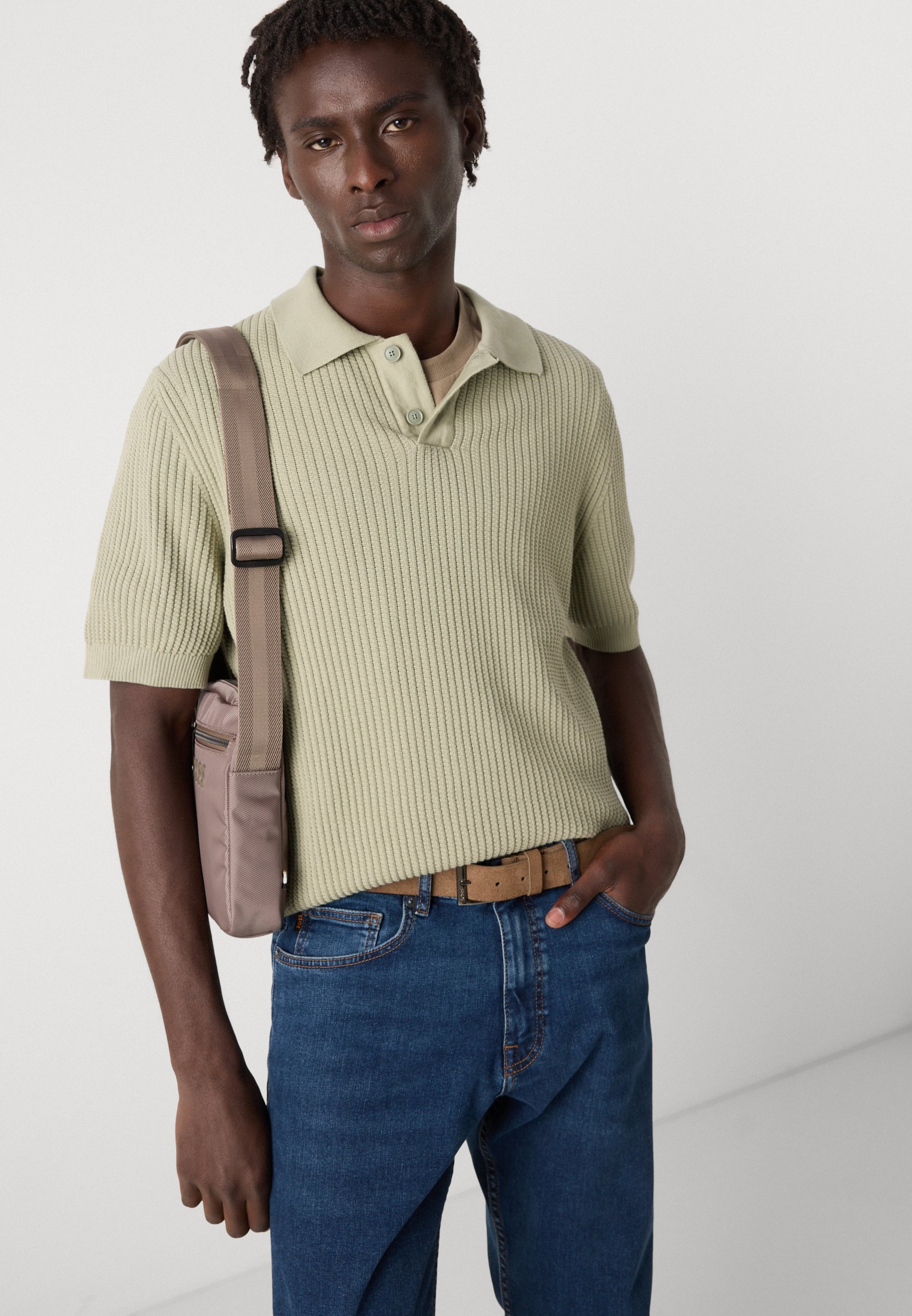 BOSS AKOPPO - Poloshirt - offengrün