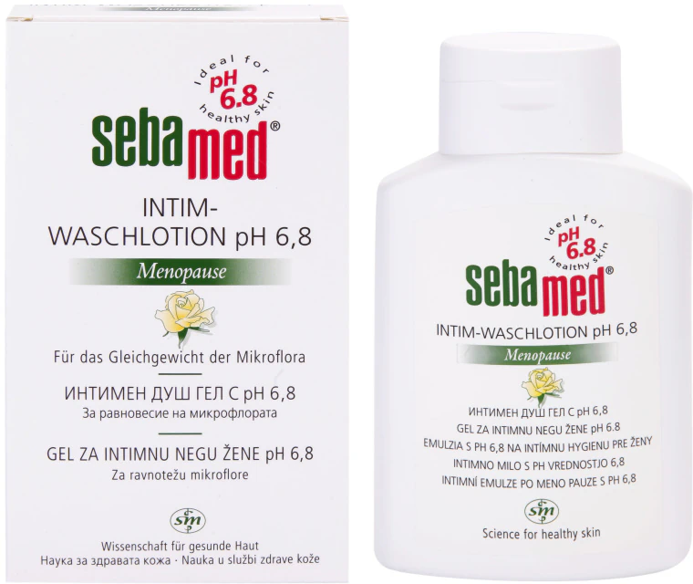 Sebamed Wash emulsie voor intieme hygiëne tijdens de menopauze pH 6,8