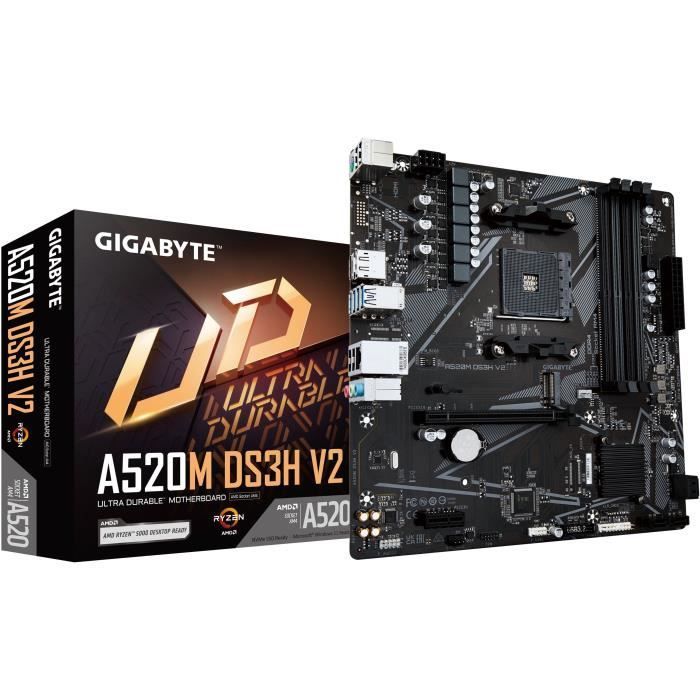 Carte mère - GIGABYTE - Carte mère A520M DS3H V2