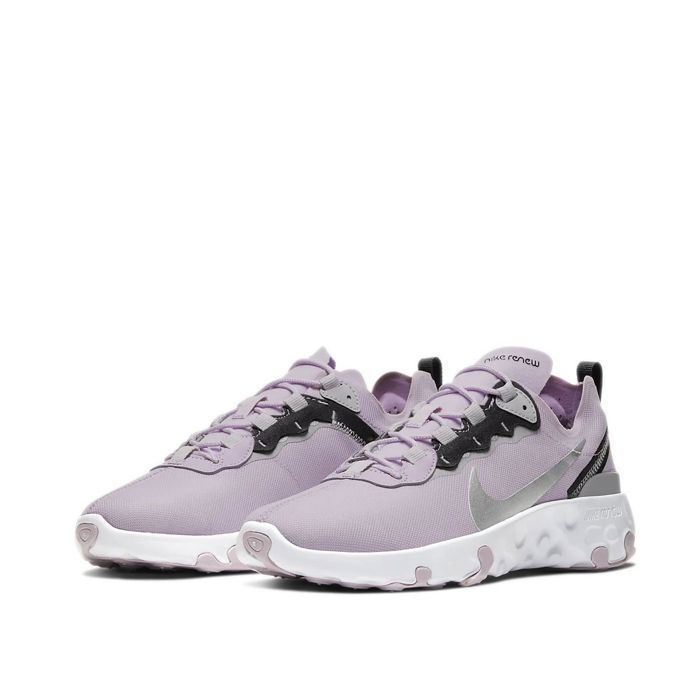 Zapatillas Nike RENEW ELEMENT 55 Junior - Morado, Negro, Gris, Blanco - Con cordones - Para niñas